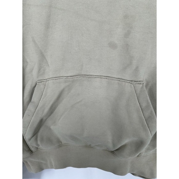 Fear Of God Essentials Beige Tan Oversized Boxy Fit Hoodie Sweatshirt Mens Large - Picture 7 of 10